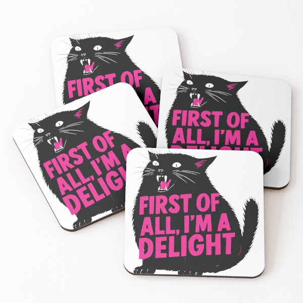 Item preview, Fluffy Cat Saying Im A Delight Funny Pet designed and sold by ALEGLAS.