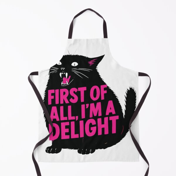 Item preview, Fluffy Cat Saying Im A Delight Funny Pet designed and sold by ALEGLAS.