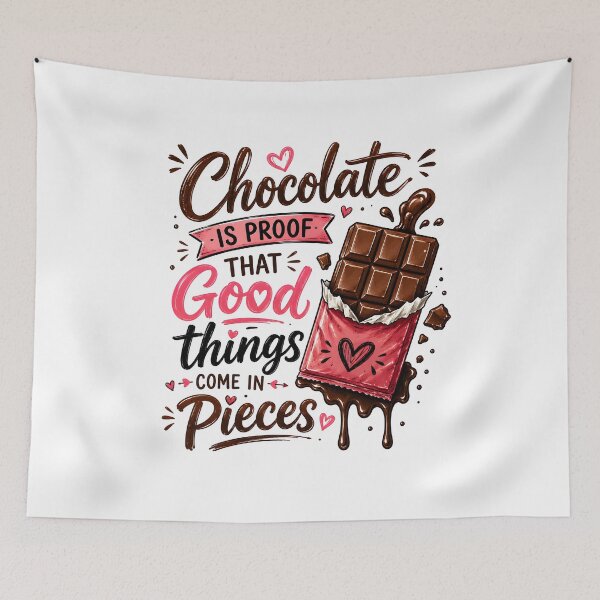 Item preview, Chocolate is proof that good things come in pieces designed and sold by nimmitrends.