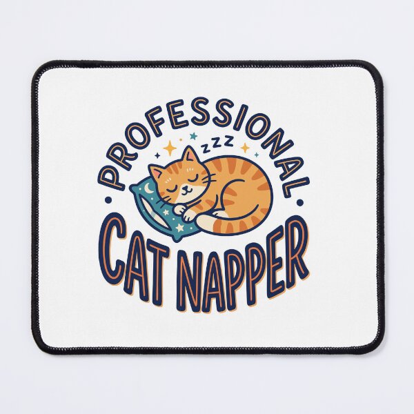 Item preview, Professional Cat Napper - Cute Orange Tabby Sleeping Cat designed and sold by MyLeoTee.