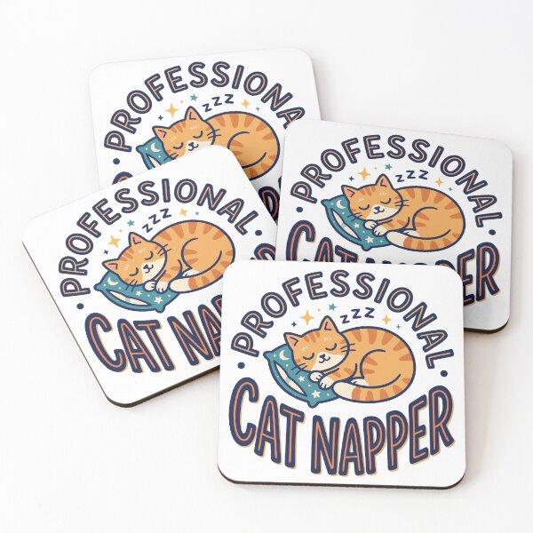 Item preview, Professional Cat Napper - Cute Orange Tabby Sleeping Cat designed and sold by MyLeoTee.