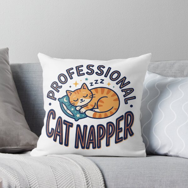 Item preview, Professional Cat Napper - Cute Orange Tabby Sleeping Cat designed and sold by MyLeoTee.