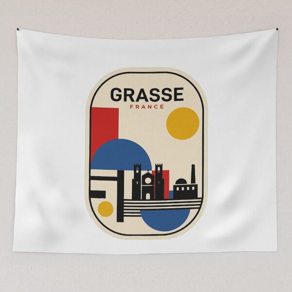 Item preview, Retro Grasse Bauhaus Geometric Skyline designed and sold by k3rstman1.