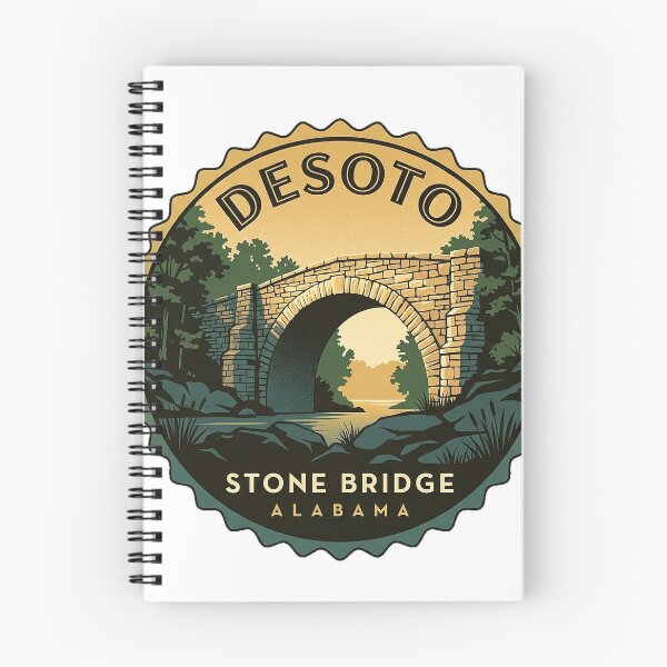 Item preview, CCC Stone Bridge DeSoto State Park Alabama Sticker designed and sold by DetourDgn.