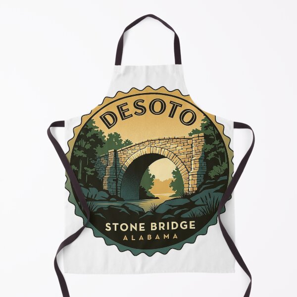 Item preview, Pegatina del puente de piedra CCC del Parque Estatal DeSoto de Alabama designed and sold by DetourDgn.