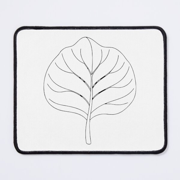 Item preview, Fiddle Leaf Fig Detailed 1 Line Art Gift designed and sold by OneLine Studio.