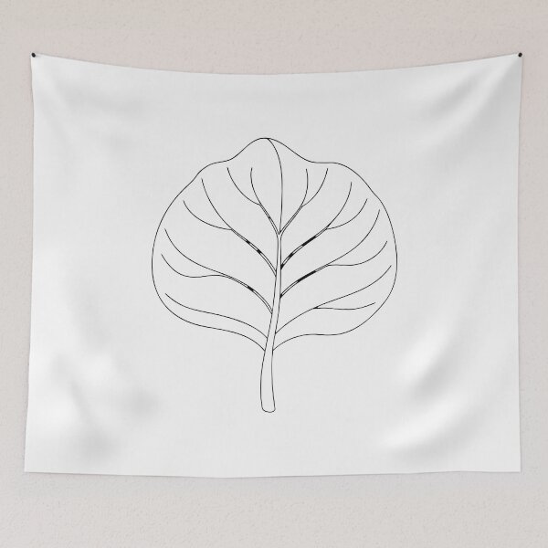 Item preview, Fiddle Leaf Fig Detailed 1 Line Art Gift designed and sold by OneLine Studio.