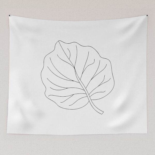 Item preview, Fiddle Leaf Fig Detailed 2 Line Art Gift designed and sold by OneLine Studio.