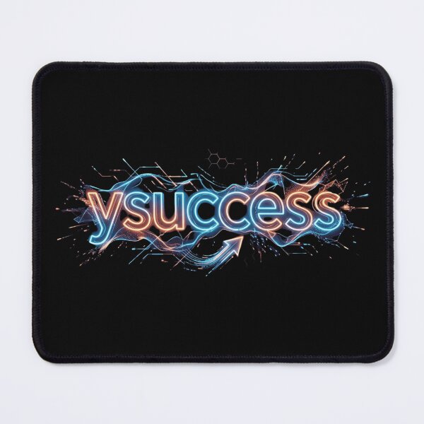 Item preview, Glowing Neon Cyber Success Futuristic Typography Design designed and sold by lovepower.
