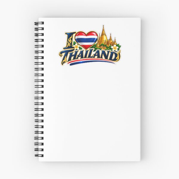Item preview, I Love Thailand Golden Temple Souvenir Emblem designed and sold by Nicha Studio.