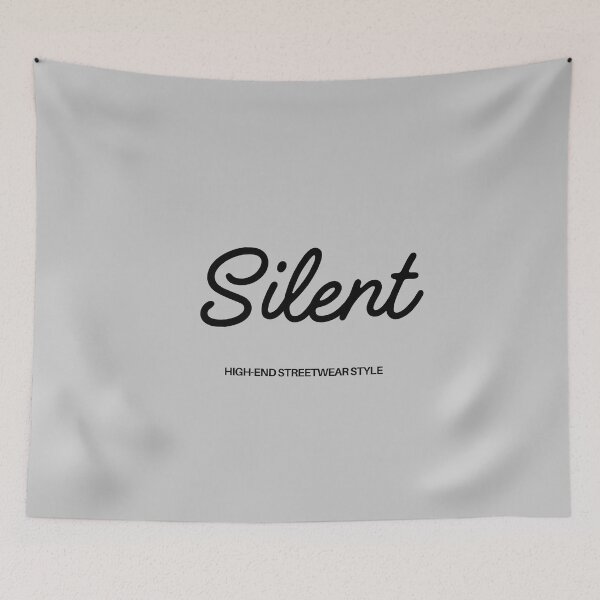 Item preview, Silent Streetwear Aesthetic Cursive Typography Quote designed and sold by Fine-Arts-Lab.