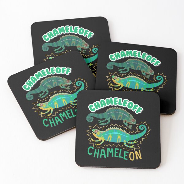 Item preview, Chameleoff Chameleon On Lizard Art Pun designed and sold by KAREWASHICK.