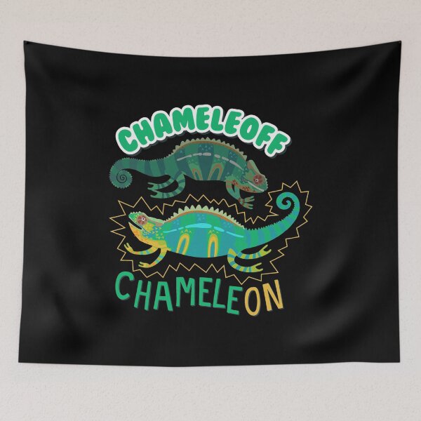 Item preview, Chameleoff Chameleon On Lizard Art Pun designed and sold by KAREWASHICK.