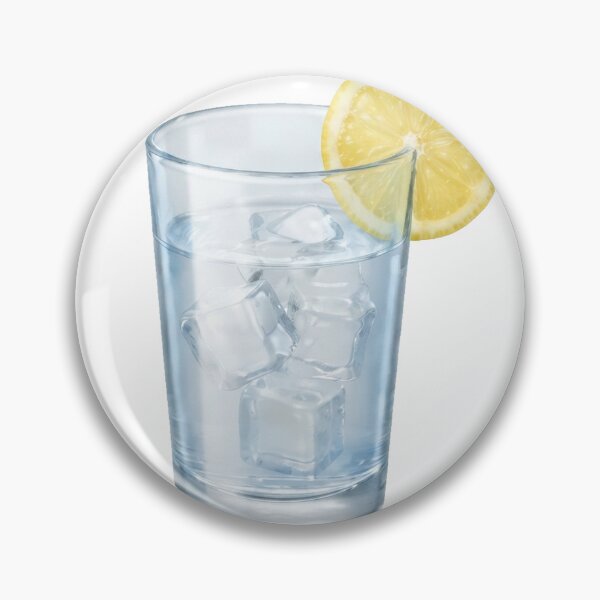 Item preview, Refreshing Glass of Ice Water with Lemon Slice Illustration designed and sold by Sharif Islam.