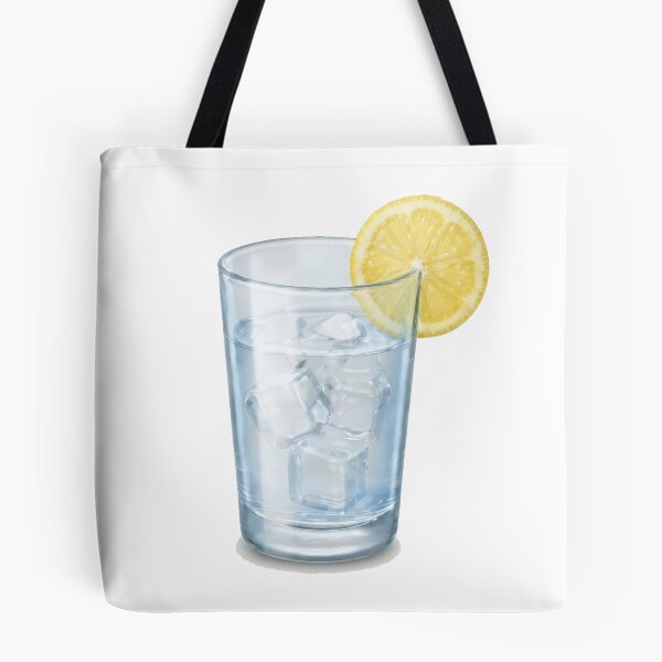 Item preview, Refreshing Glass of Ice Water with Lemon Slice Illustration designed and sold by Sharif Islam.