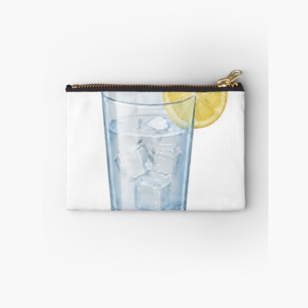 Item preview, Refreshing Glass of Ice Water with Lemon Slice Illustration designed and sold by Sharif Islam.