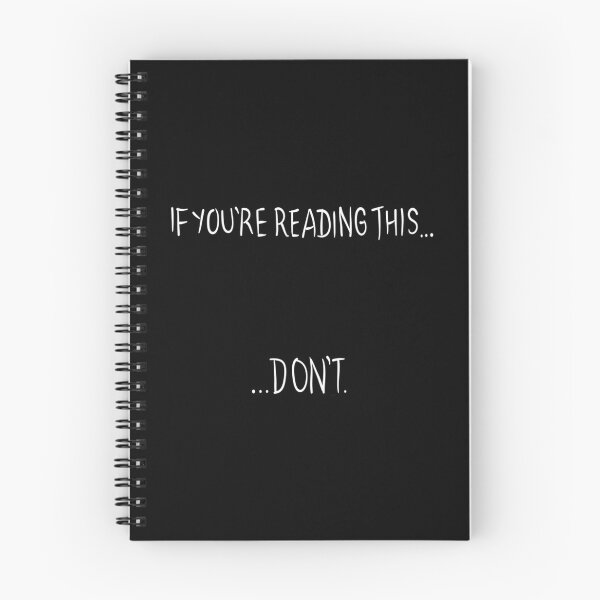 Item preview, If You'Re Reading This... Don'T (White Text) designed and sold by NCWoodArt.