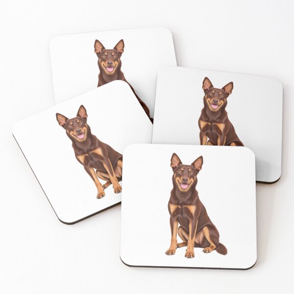 Item preview, Australian Kelpie Red And Tan Dog designed and sold by BackgroundND.