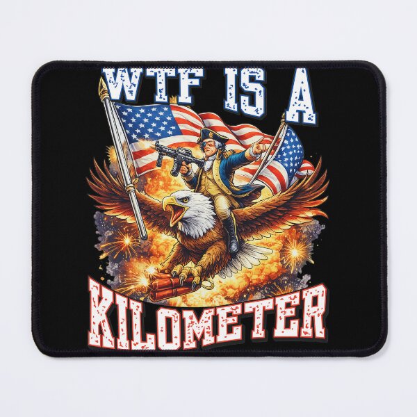 Item preview, WTF Is A Kilometer Riding Eagle Gun designed and sold by KAREWASHICK.