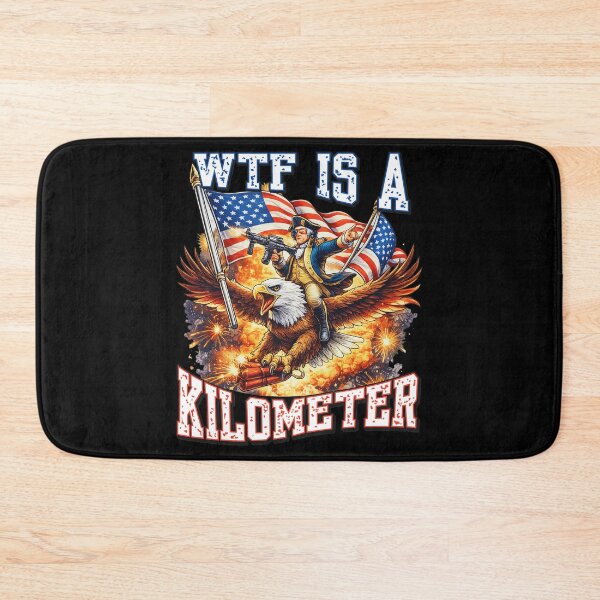Item preview, WTF Is A Kilometer Riding Eagle Gun designed and sold by KAREWASHICK.