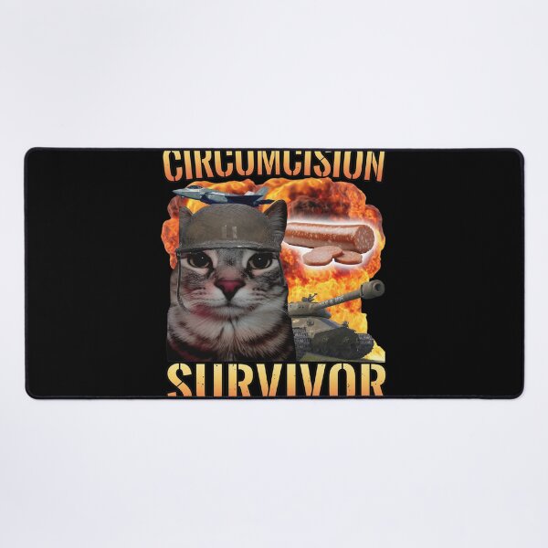 Item preview, Circumcision Survivor Military Cat Sausage Art designed and sold by KAREWASHICK.