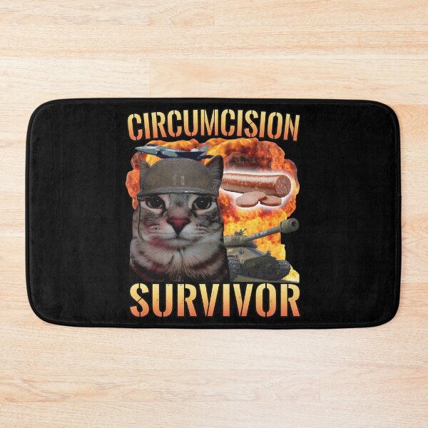 Item preview, Circumcision Survivor Military Cat Sausage Art designed and sold by KAREWASHICK.