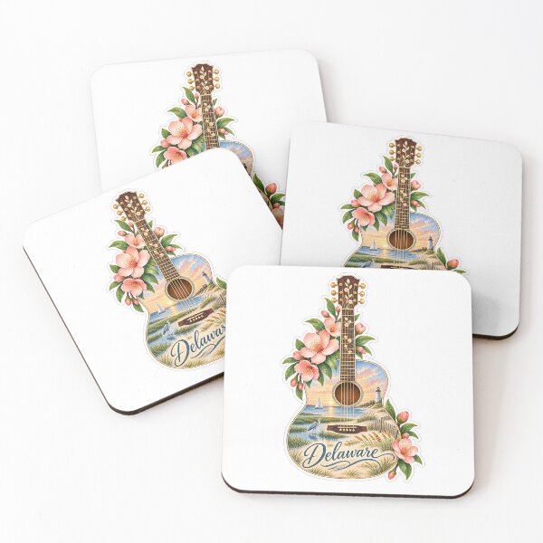 Item preview, Delaware Coastal Bloom Guitar designed and sold by Whimspired By Paxx.
