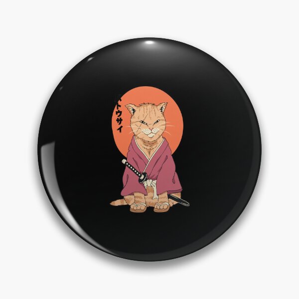 Item preview, Samurai Feline Warrior with Sun Background designed and sold by KAREWASHICK.