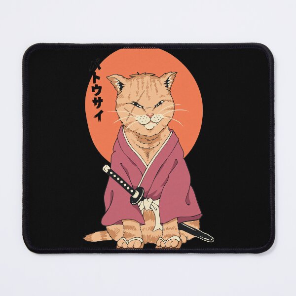 Item preview, Samurai Feline Warrior with Sun Background designed and sold by KAREWASHICK.
