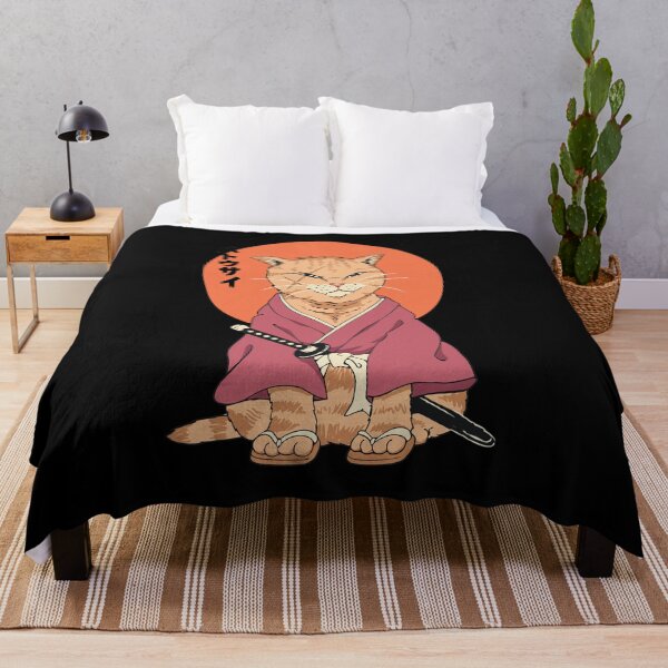 Item preview, Samurai Feline Warrior with Sun Background designed and sold by KAREWASHICK.