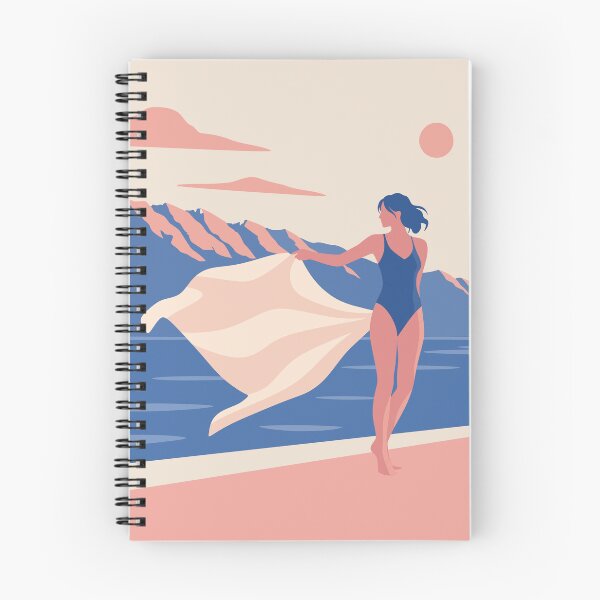 Item preview, Summer by the Sea | Retro Swimmer Art Print | Coastal Woman Art | Vintage Beach Print | Swimming Lover Gift designed and sold by Studio pod Burom.