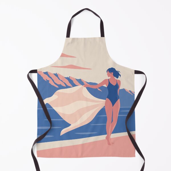 Item preview, Summer by the Sea | Retro Swimmer Art Print | Coastal Woman Art | Vintage Beach Print | Swimming Lover Gift designed and sold by Studio pod Burom.