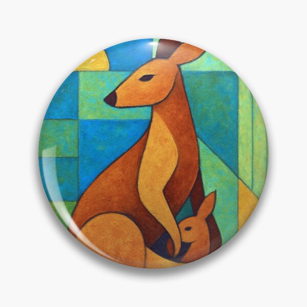 Item preview, Kangaroo Illustration – Australian Wildlife Art designed and sold by GalleryKauffeld.