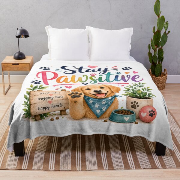 Item preview, Stay pawsitive designed and sold by nimmitrends.