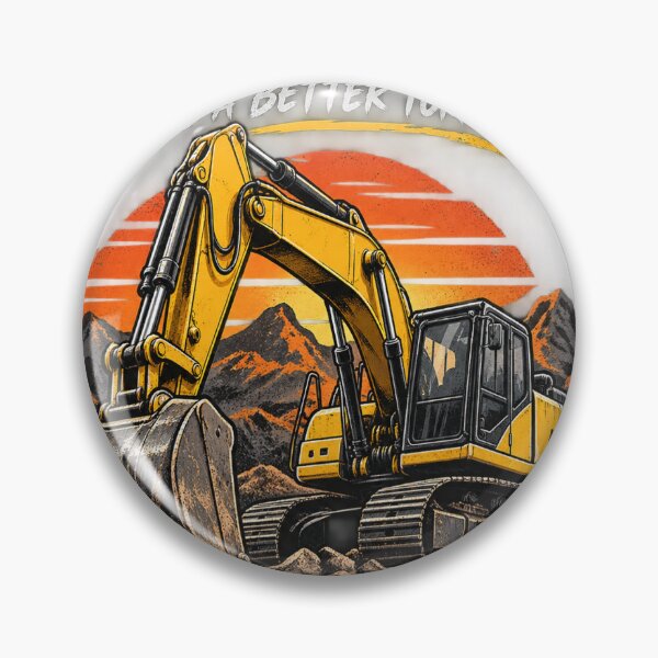 Item preview, Excavator Builds a Better Tomorrow – Heavy Equipment Construction designed and sold by rachidloucif.