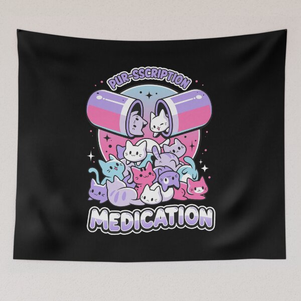 Item preview, Purr-scription Medication Cute Cat Pile designed and sold by KAREWASHICK.