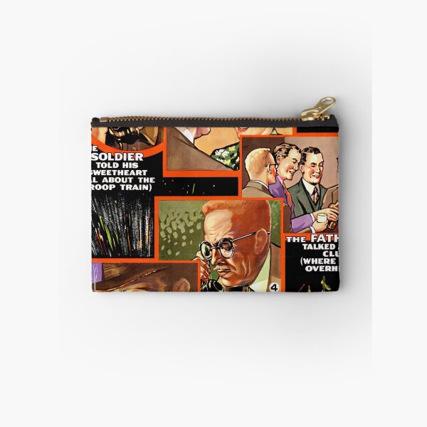 Item preview, WWII Propaganda Poster | Careless Talk Warning | Mid-Century Graphic Art Print | Bold Colors & Historical Art | Vintage Style designed and sold by artofuniverse.