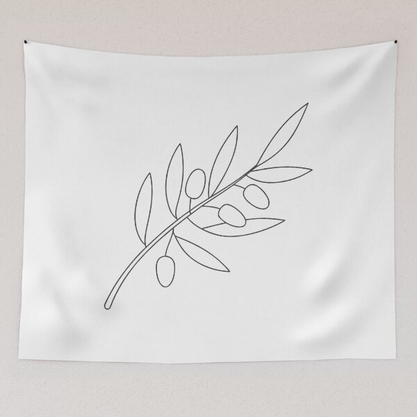 Item preview, Olive Branch Minimalist 1 Line Art Gift designed and sold by OneLine Studio.