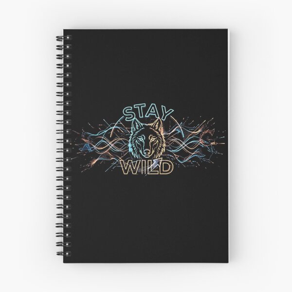 Item preview, Neon Stay Wild Wolf Cyberpunk Design designed and sold by lovepower.