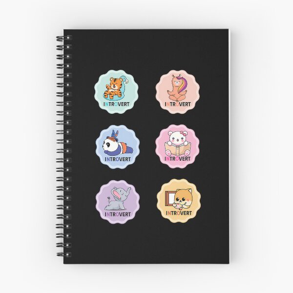 Item preview, Introvert Funny Sticker Set designed and sold by NCWoodArt.