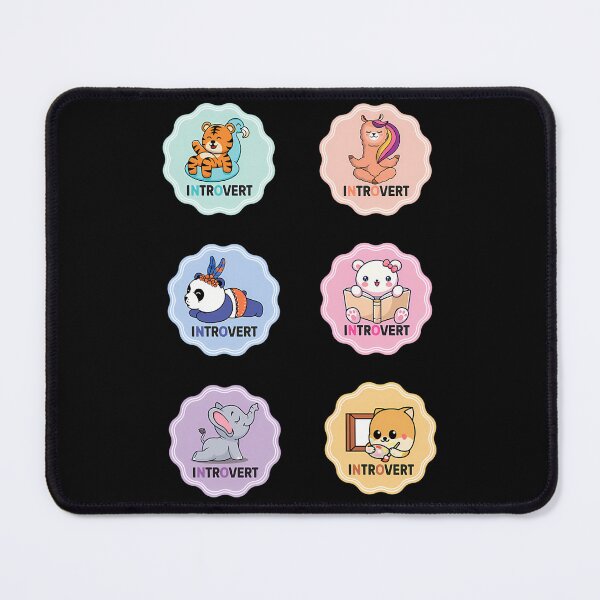 Item preview, Introvert Funny Sticker Set designed and sold by NCWoodArt.