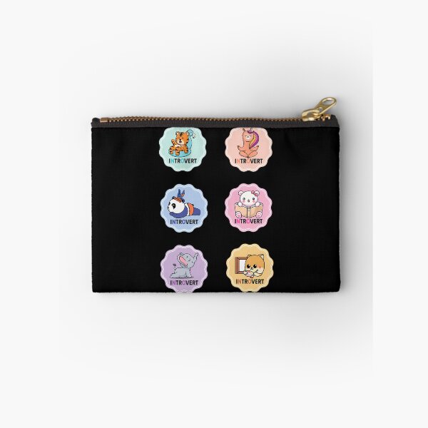 Item preview, Introvert Funny Sticker Set designed and sold by NCWoodArt.