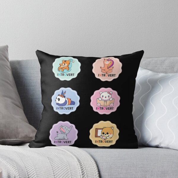Item preview, Introvert Funny Sticker Set designed and sold by NCWoodArt.