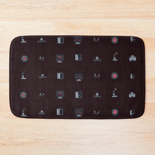 Item preview, Cyberpunk AI Wake Vector Micro Icon Pattern Dystopian Sci Fi designed and sold by KungPowUnicorn.