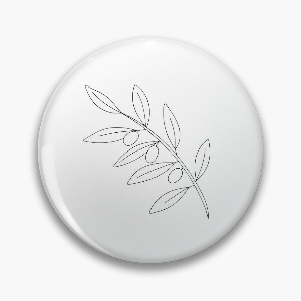 Item preview, Olive Branch Minimalist 2 Line Art Gift designed and sold by OneLine Studio.