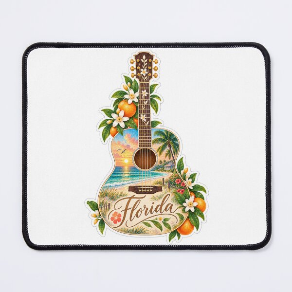 Item preview, Florida Sunshine and Citrus Guitar designed and sold by Whimspired By Paxx.