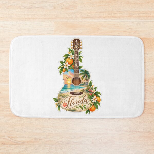 Item preview, Florida Sunshine and Citrus Guitar designed and sold by Whimspired By Paxx.