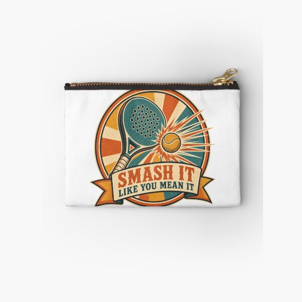 Item preview, Smash It Like You Mean It Retro Padel Badge designed and sold by BoosterShop.