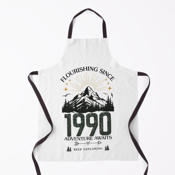 Item preview, 1990 Flourishing Since Mountain Adventure Birthday Design designed and sold by FlareCraftStudio.