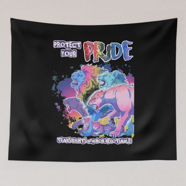 Item preview, Protect Your Pride Lion Art Advocacy Statement designed and sold by KAREWASHICK.